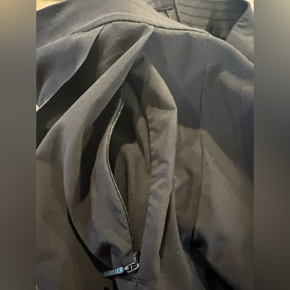 Athleta Wrap Front Skort / Solid Black With Zip P… - image 7